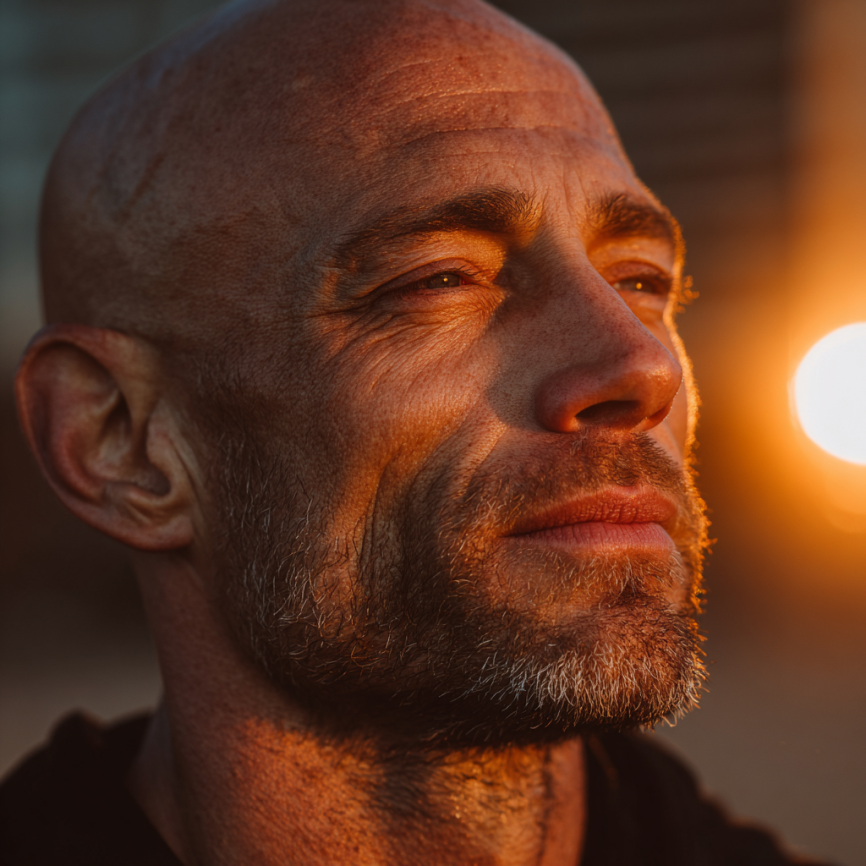 Чоловік виконує силові вправи