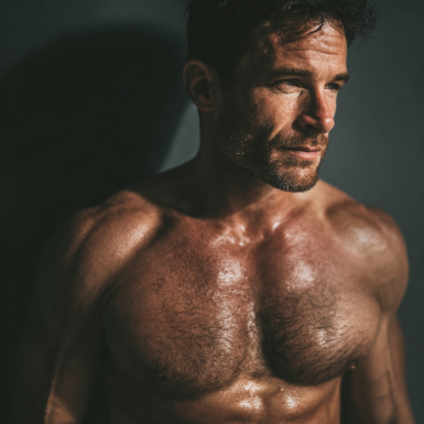 Чоловік виконує базові вправи